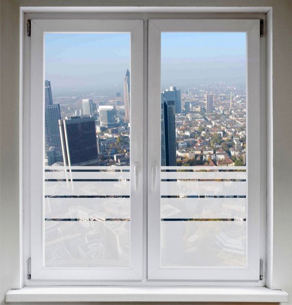 Dynamische Streifen - Sichtschutzfolie Fensterfolie Glasdekorfolie satiniert blickdicht