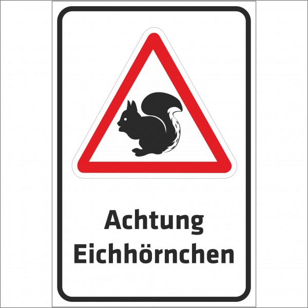 Schild Kreuzkrötenbiotop - Achtung Eichhörnchen