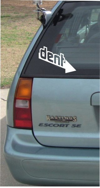 Dent - 210x150mm - Aufkleber - Autoaufkleber