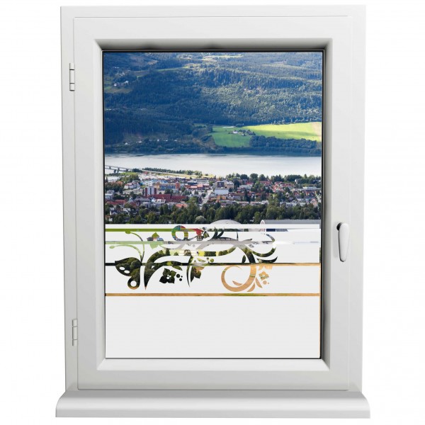 Glasdekorfolie - Schmetterling - Sonnenschutz H50Line - Sichtschutzfolie