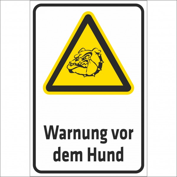 Schild Warnung vor dem Hund (Wachhund)