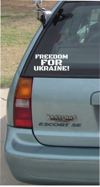freedom for ukraine! - 200x90mm - Aufkleber - Autoaufkleber