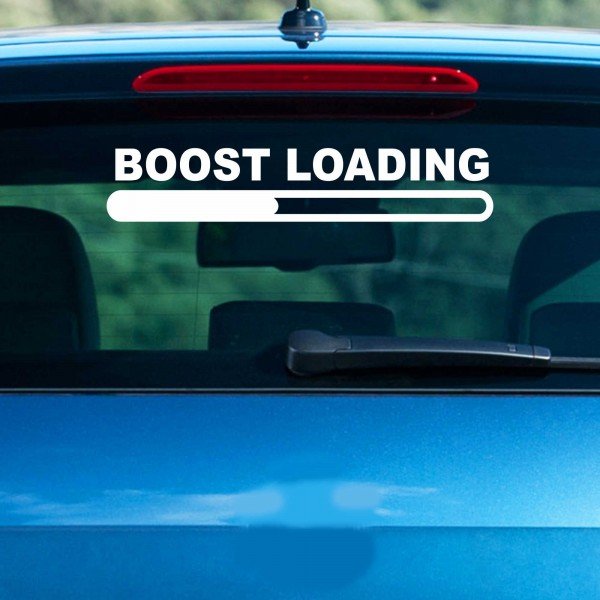 boost loading - 210x40 mm - Aufkleber - Autoaufkleber