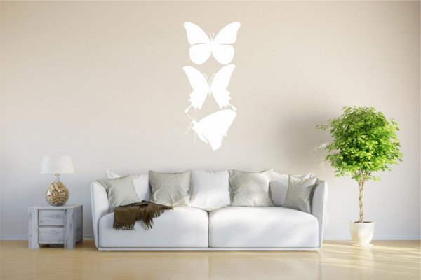 Wandtattoo - w900 schöner Schmetterling - Wandaufkleber