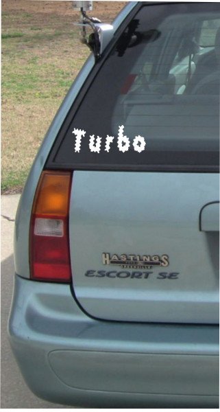 Turbo - 210x80 mm - Aufkleber - Autoaufkleber