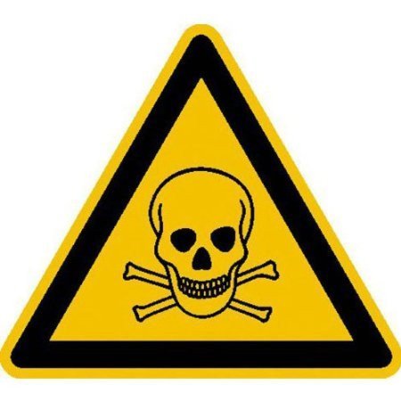 Warnung vor giftigen Stoffen Warnschild, Büro Sicherheit 20cm DE546