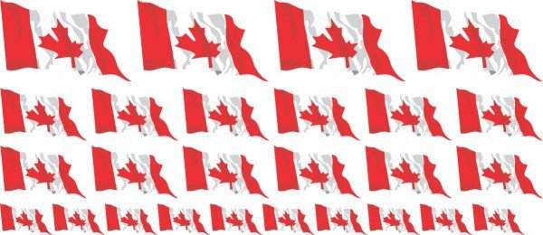 Mini Fahnen / Flaggen Kanada