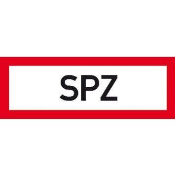 Hinweisschild für den Brandschutz SPZ - 29, 70x10,50cm DE824