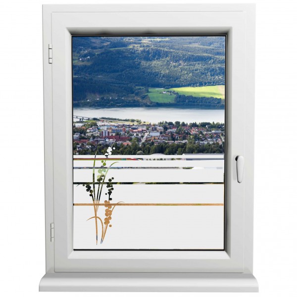 Glasdekorfolie - Traubenhyazinthe - Sonnenschutz H50Line - Sichtschutzfolie