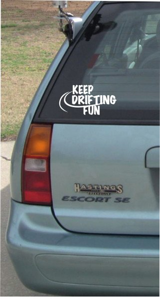 Keep drifting fun - 210x110 mm - Aufkleber - Autoaufkleber