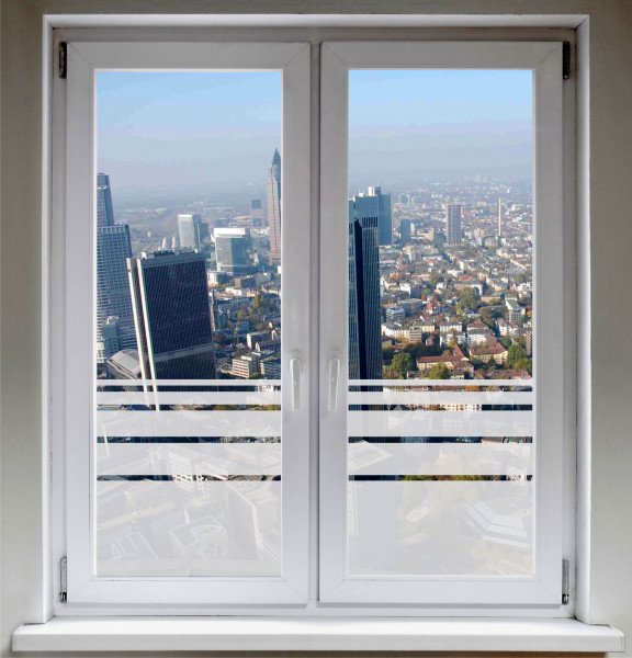 Sichtschutzfolie Glasdekorfolie Fensterfolie Dynamische Streifen satiniert blickdicht