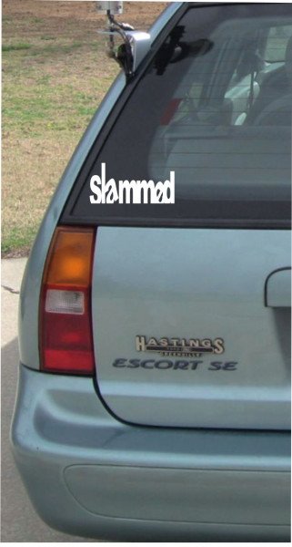 Slammed - 210x200mm - Aufkleber - Autoaufkleber