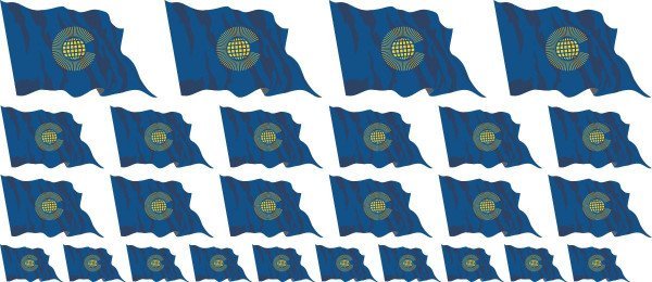 Mini Fahnen / Flaggen Commonwealth