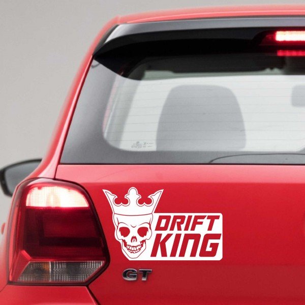 Drift King - 180x110 mm - Aufkleber - Autoaufkleber