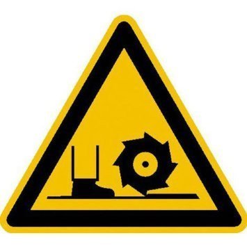 Hinweisschild Warnung vor Fräswelle - 40cm DE1031