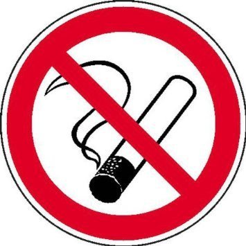 Rauchen verboten Aufkleber Verbotsschild - 10cm DE1033