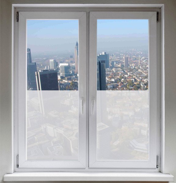 Sichtschutzfolie Fensterfolie Sonnenschutz Glasdekorfolie satiniert blickdicht