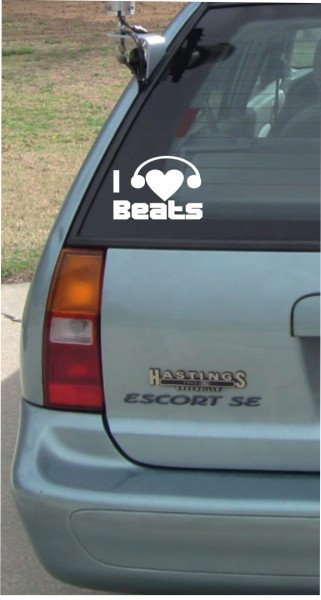 I love beats - 210x150mm - Aufkleber - Autoaufkleber