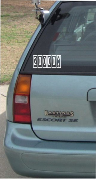 2000 - 210x100mm - Aufkleber - Autoaufkleber