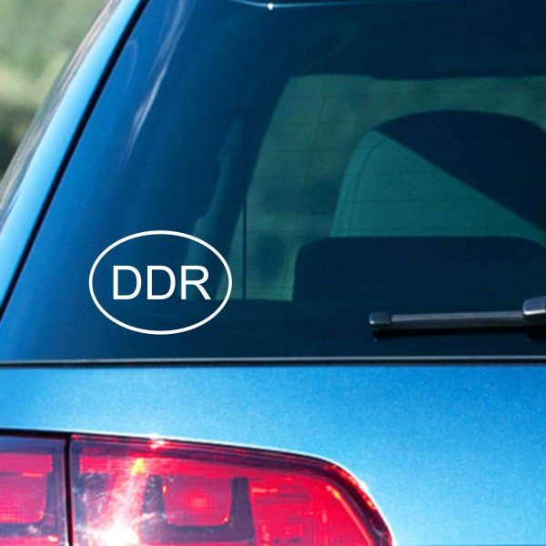 DDR - 110x80 mm - Aufkleber - Autoaufkleber